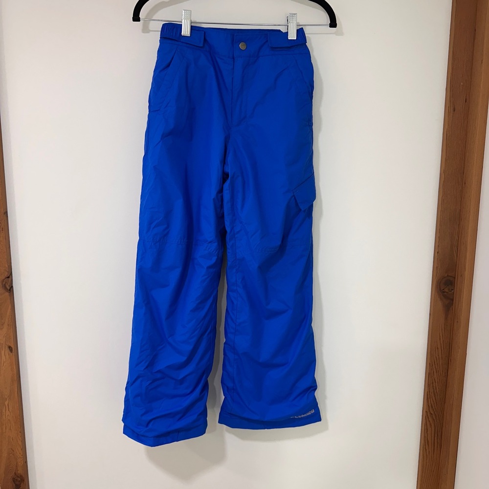 Columbia Outgrown Snow Pants Kids Size M Blue Insulated Fleece Lined | Gorpcore